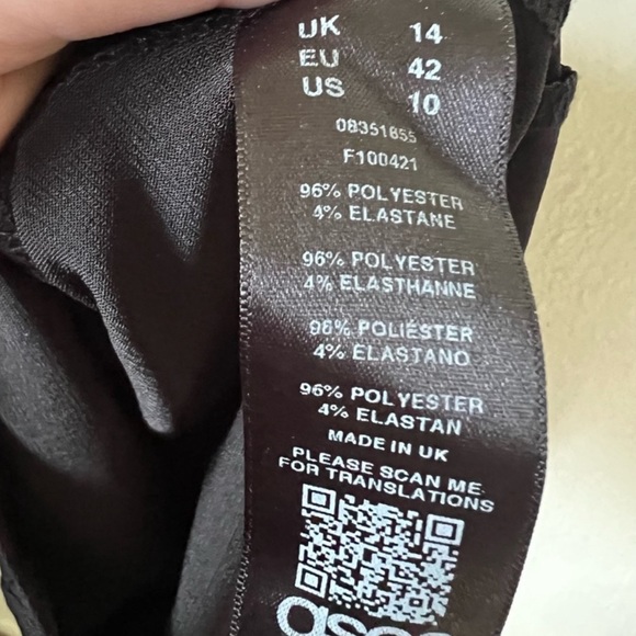 ASOS Unitard bike short bodysuit long sleeve low back - Picture 5 of 5